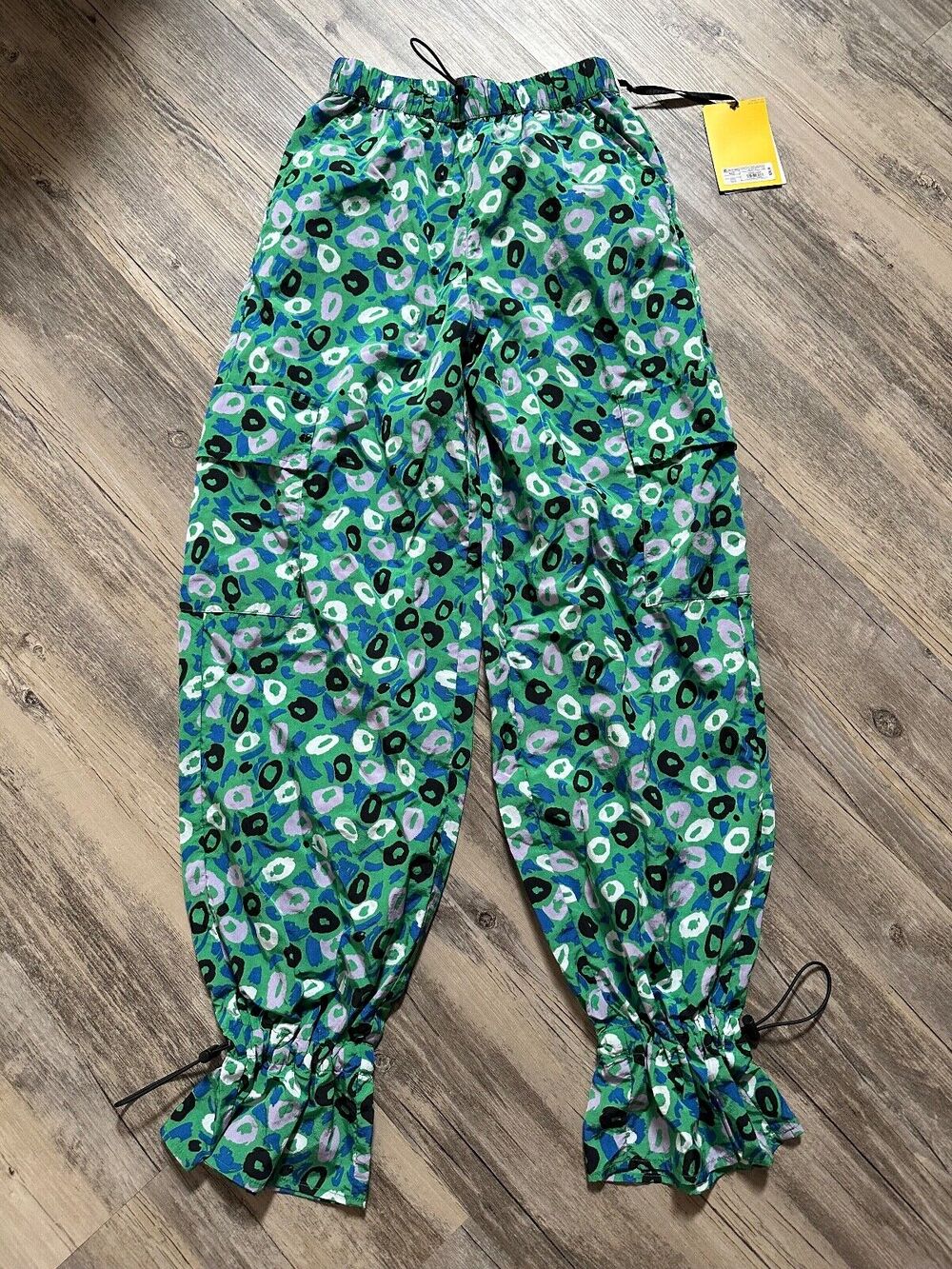 Diane von Furstenberg x Target Women's Utility Cargo Pants Jazz Spots XXS DVF